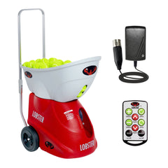 Lobster Sports Elite Three Tennis Ball Machine – Triple Oscillation & 2-Line Drills