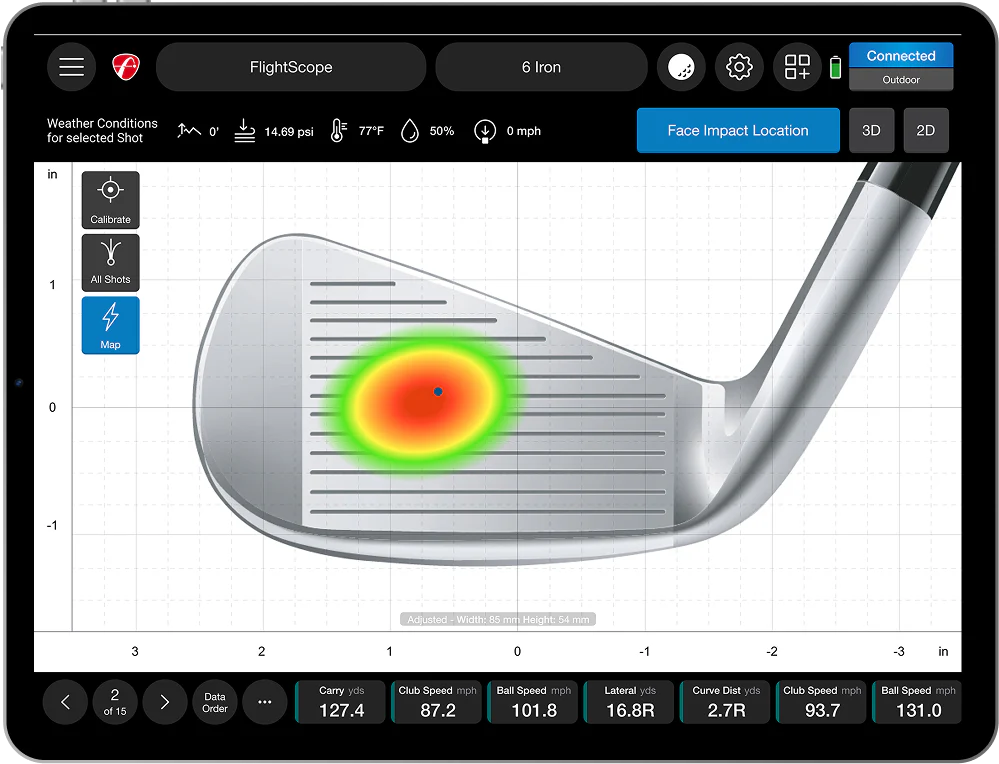 FlightScope Mevo+ Pro Package & Face Impact Location Add-On Bundle