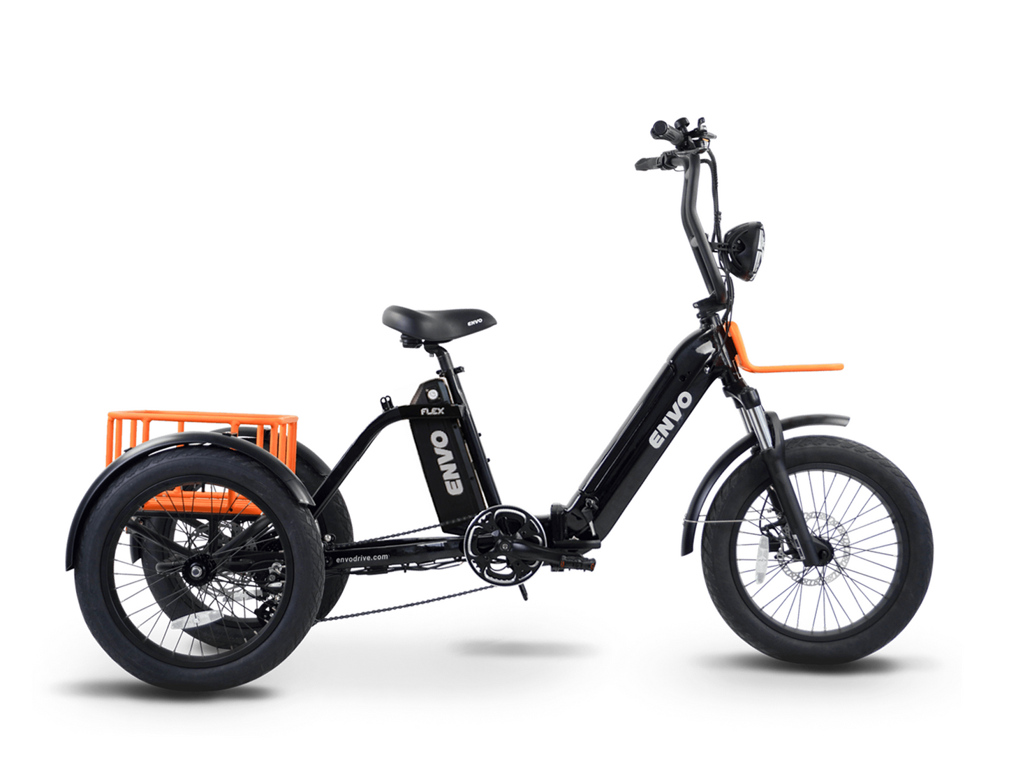 ENVO Flex Trike — Fat Tire Electric Adult Trike (Foldable, Differential RWD)