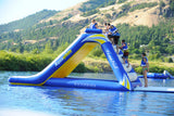 Aquaglide Freefall Extreme Aquapark Climbing Wall and Waterslide