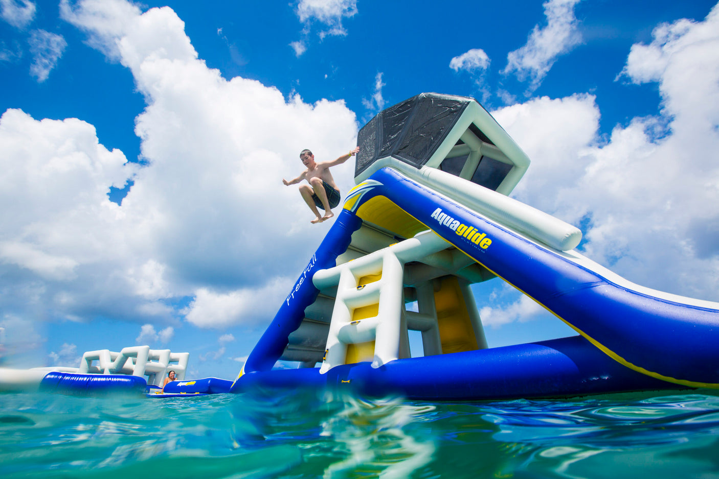 Aquaglide Freefall Supreme TR Inflatable Water Park