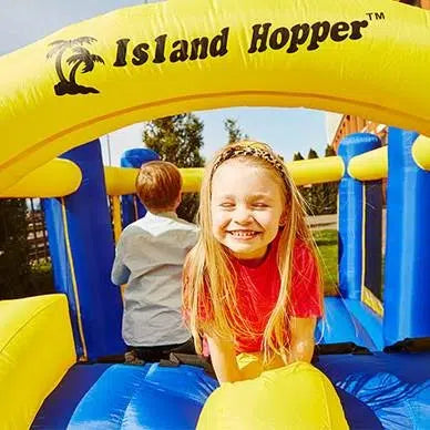 Island Hopper Racing Slide and Slam Kids Bounce House