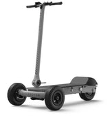 CycleBoard Rover front angle – three-wheel electric scooter with lean-to-steer system and backlit LCD display