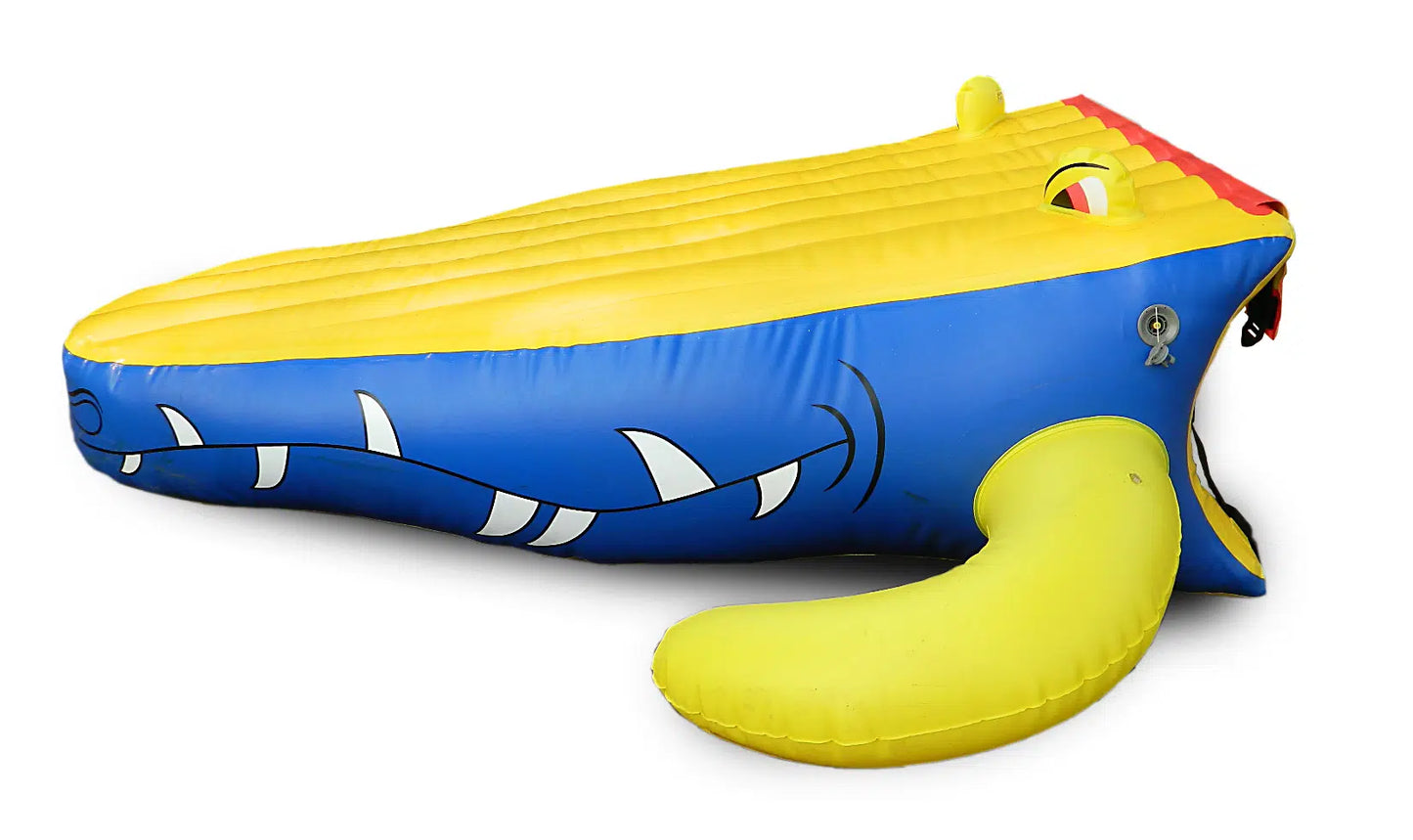 Island Hopper 15' Gator Water Park with Classic Water Trampoline