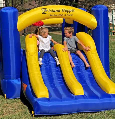 Island Hopper Racing Slide and Slam kids bounce house — photo 7