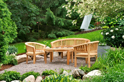 Anderson Teak Curve 3-Seater Extra Thick Bench [BH-005CT]