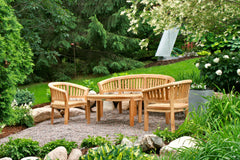 Anderson Teak Curve 3-Seater Extra Thick Bench [BH-005CT]
