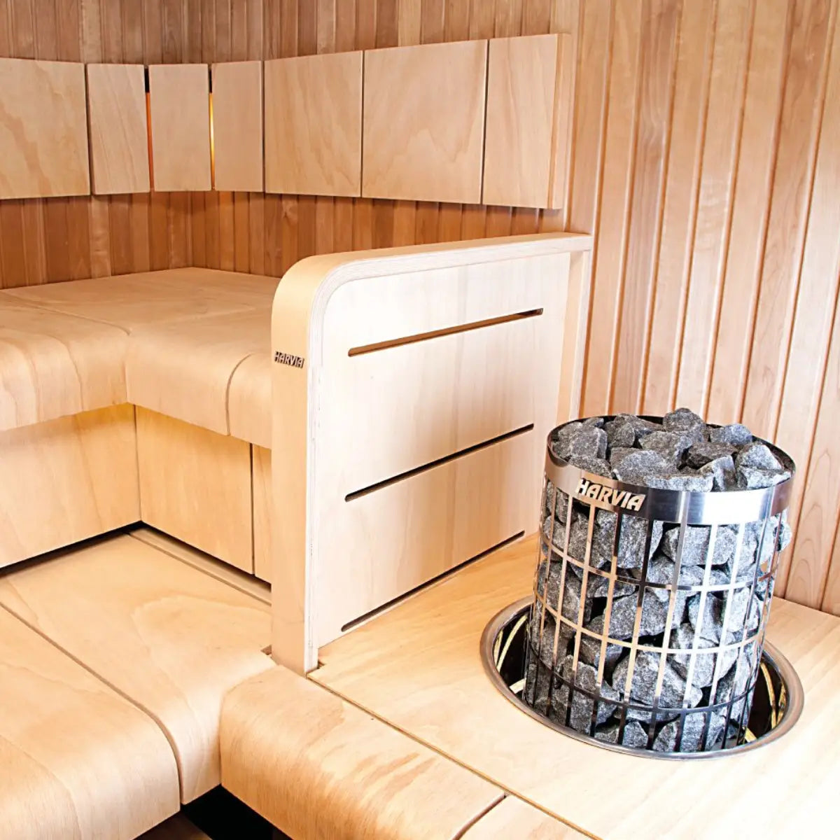 Harvia Cilindro PC60 6KW Sauna Heater with built in controls - Finnish Sauna Builders