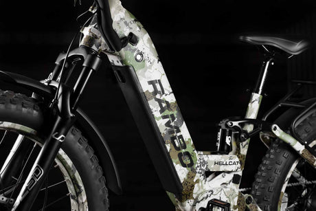 Rambo Bikes Hellcat 2.0 - 1000W AWD Full Suspension Electric Hunting Bike