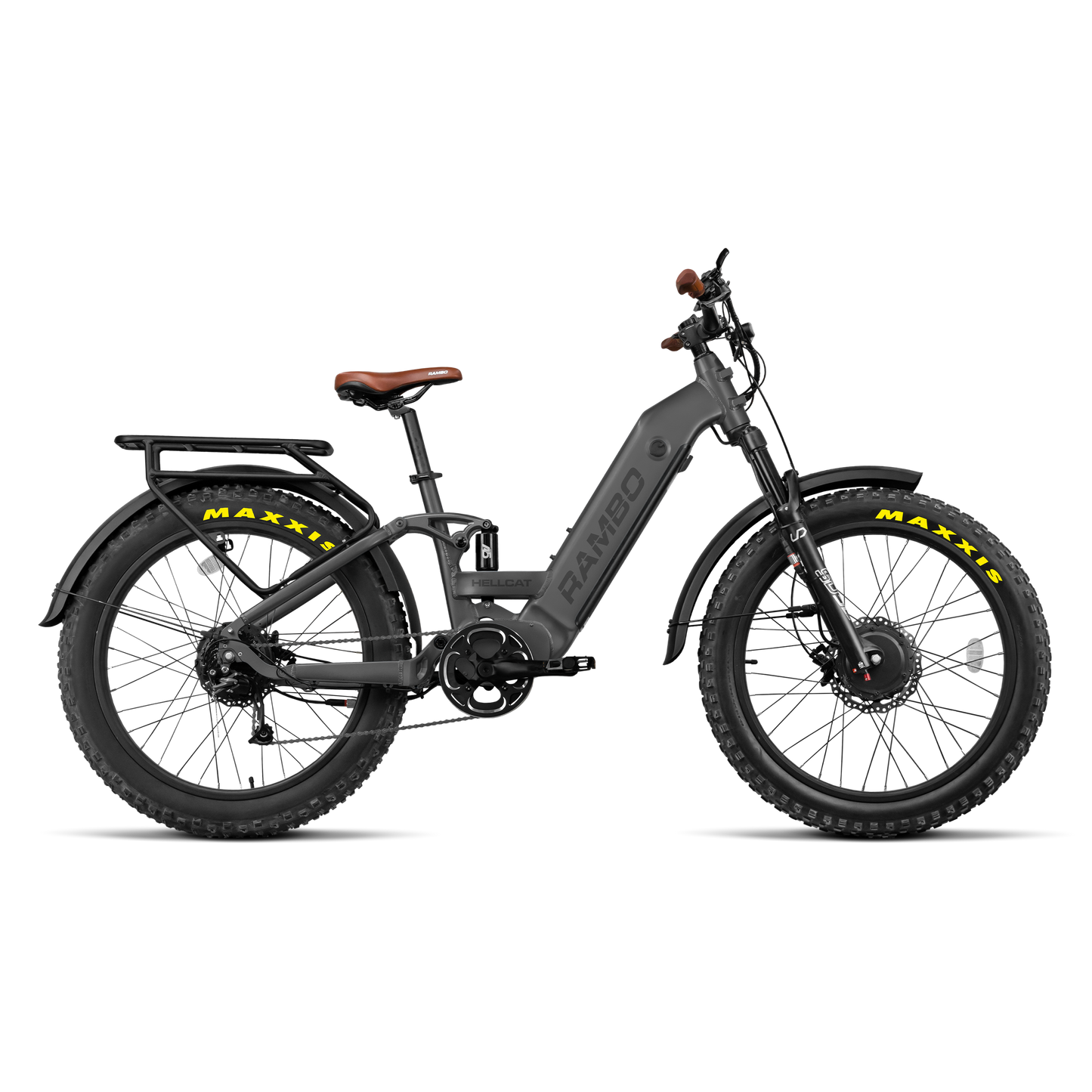 Rambo Bikes Hellcat 1000W AWD Full Suspension Electric Hunting Bike