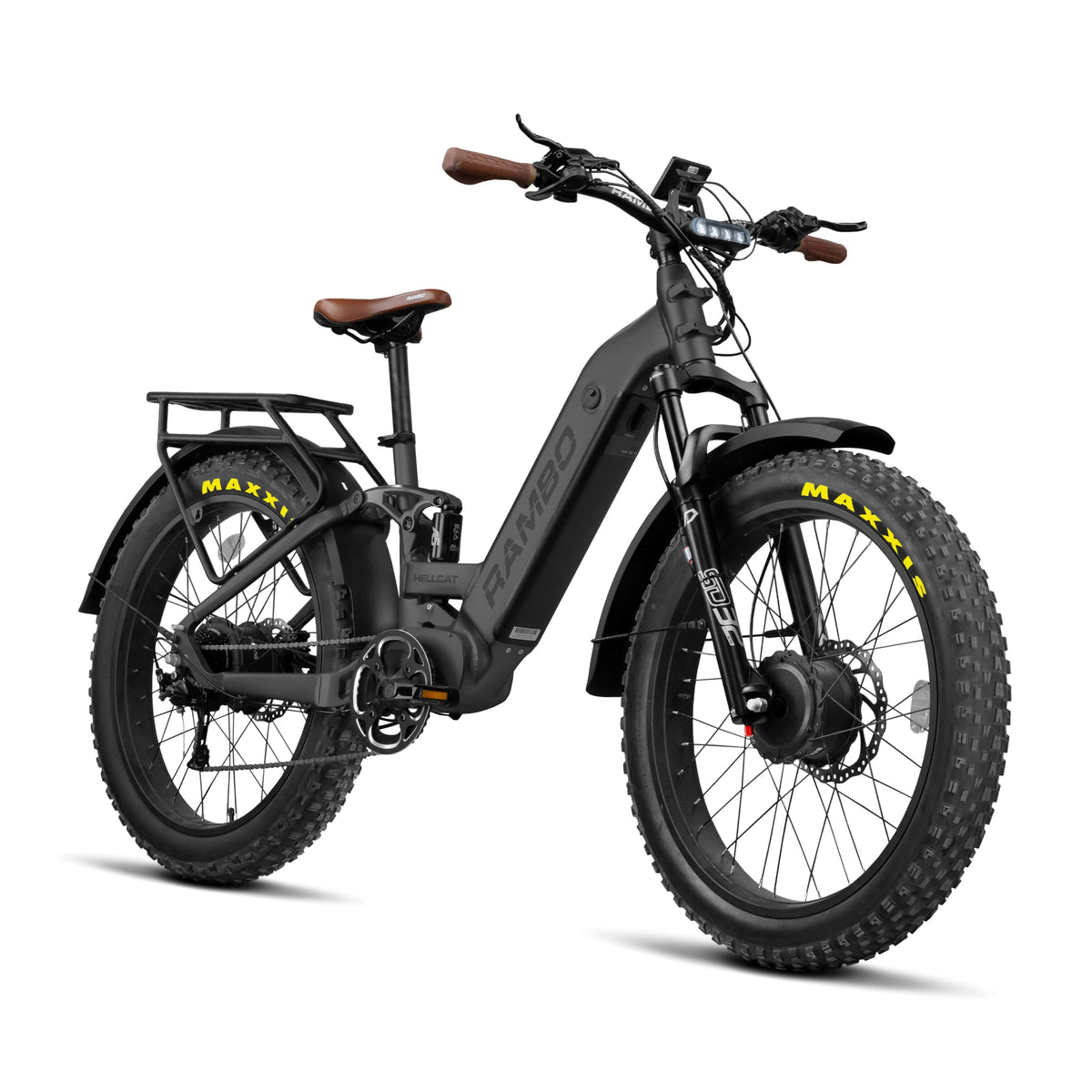 Rambo Bikes Hellcat 2.0 - 1000W AWD Full Suspension Electric Hunting Bike