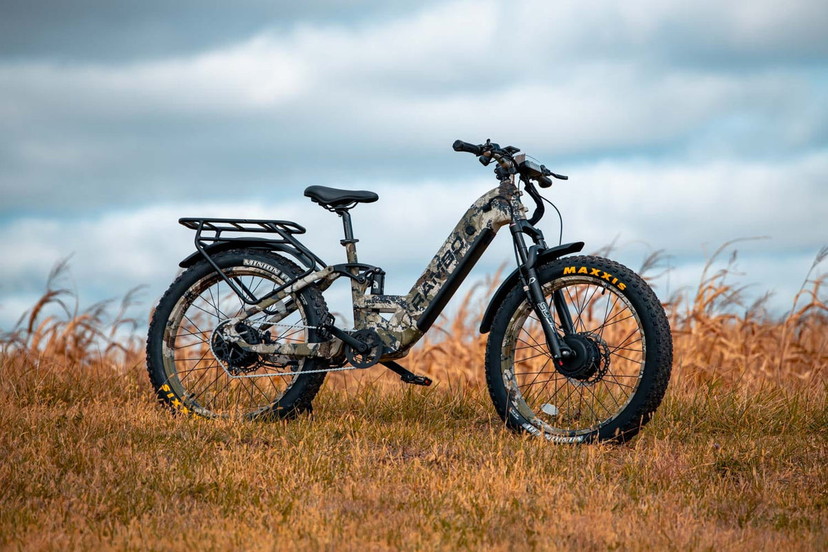 Rambo Bikes Hellcat 2.0 - 1000W AWD Full Suspension Electric Hunting Bike