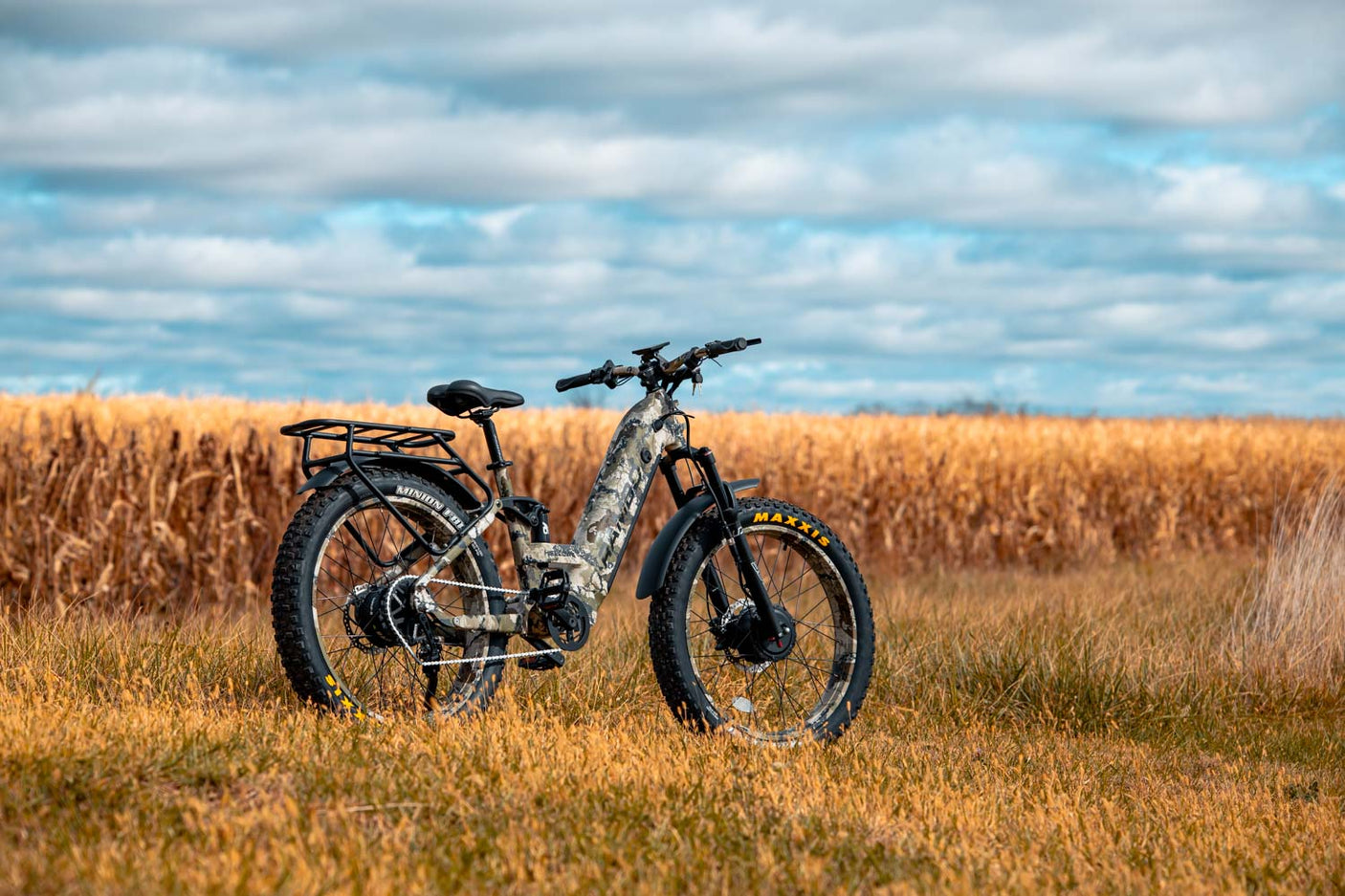 Rambo Bikes Hellcat 2.0 - 1000W AWD Full Suspension Electric Hunting Bike