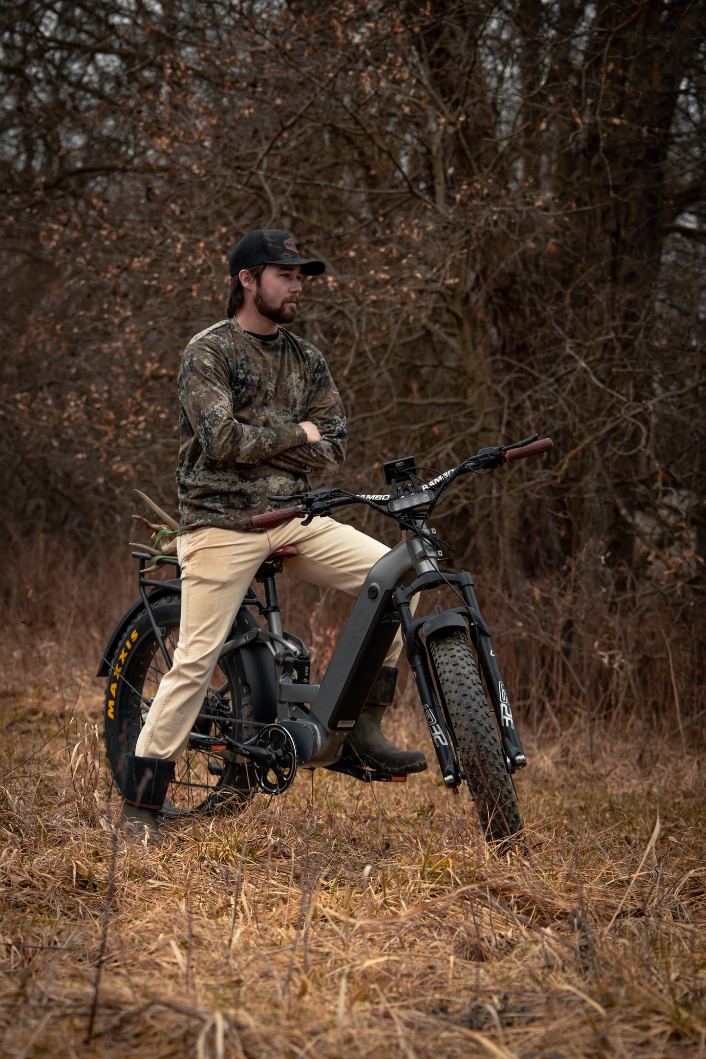 Rambo Bikes Hellcat 1000W AWD Full Suspension Electric Hunting Bike