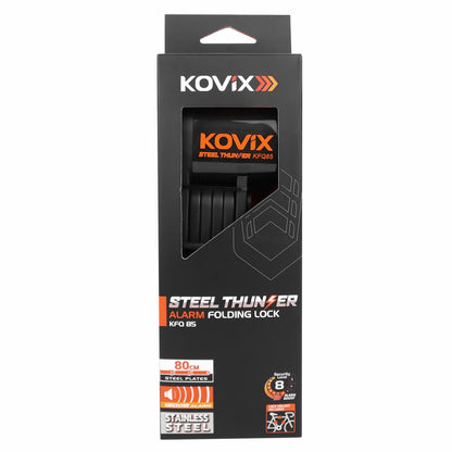 Kovix Steel Folding Bicycle Lock with Alarm