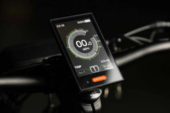 "Full-color LCD display on Rambo Rebel 2.0 SS showing speed and power"

