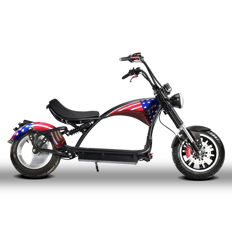SoverSky M3/M3P 60V Electric Chopper Scooter – Up to 35–45 mph for Urban & Off-Road Riding