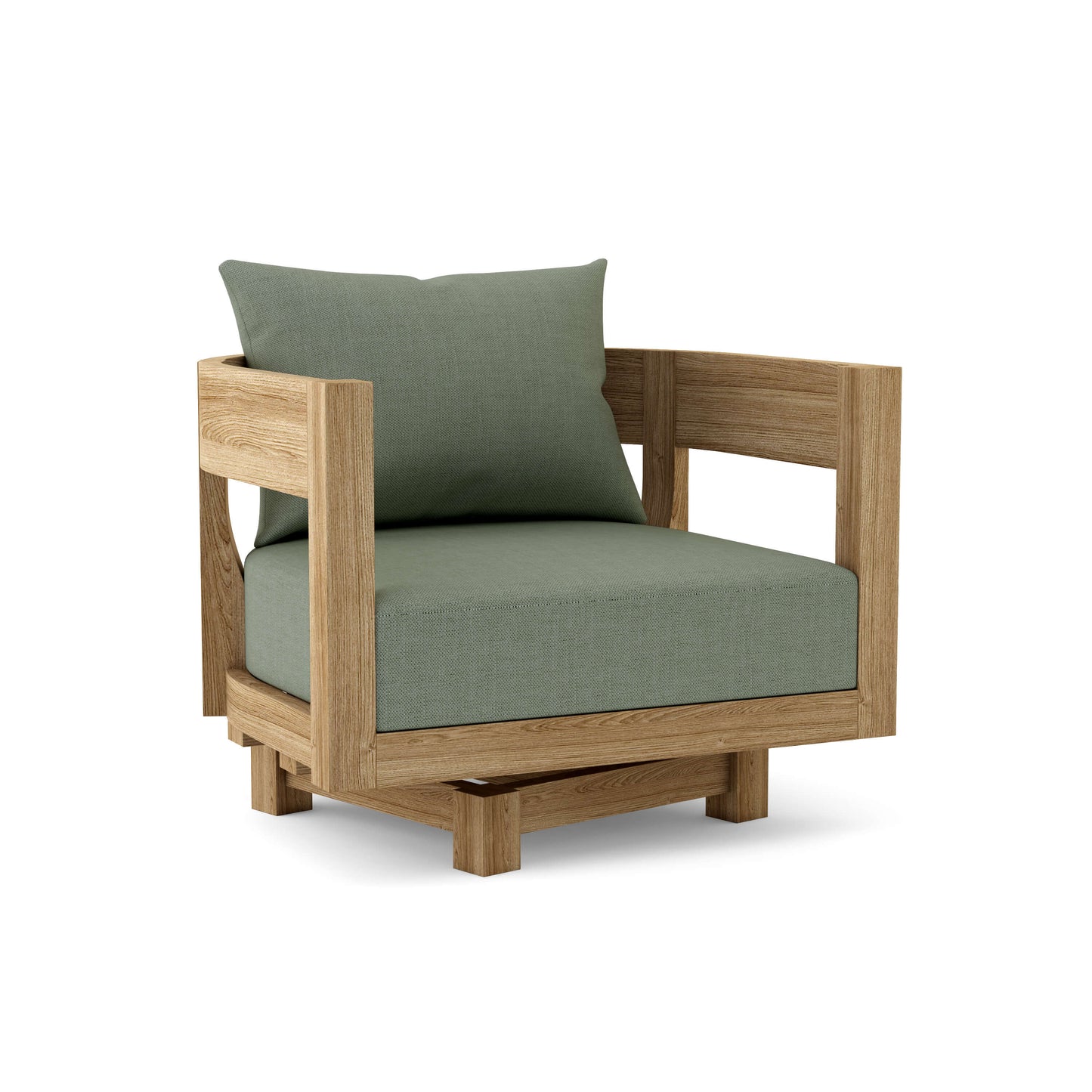 Anderson Coronado Deep Seating Swivel Armchair – Solid Teak with 360° Rotation (DS-308)