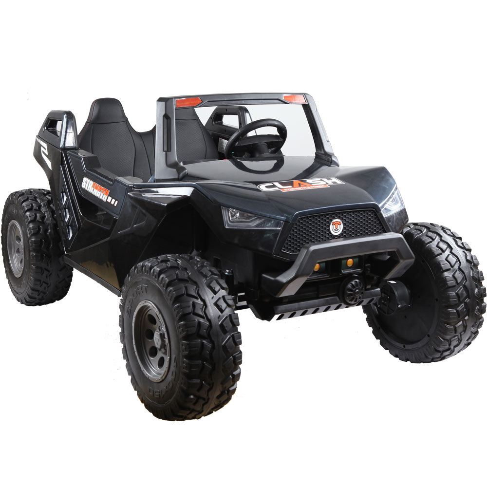 MotoTec Baja UTV 4x4 24v Carbon Fiber – 4WD, Remote Control, Bluetooth, Ages 3-6 | MT-Baja-UTV-24v_Carbon