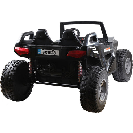MotoTec Baja UTV 4x4 24v Carbon Fiber – 4WD, Remote Control, Bluetooth, Ages 3-6 | MT-Baja-UTV-24v_Carbon