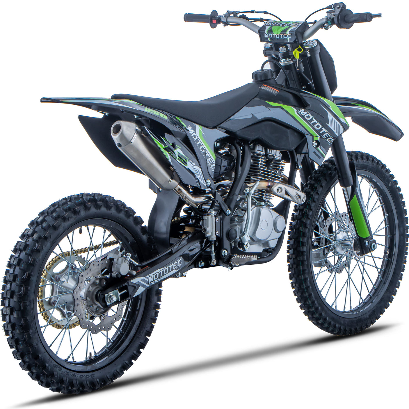 MotoTec X5 250cc 4-Stroke Gas Dirt Bike – Electric Start, Competition Use Only