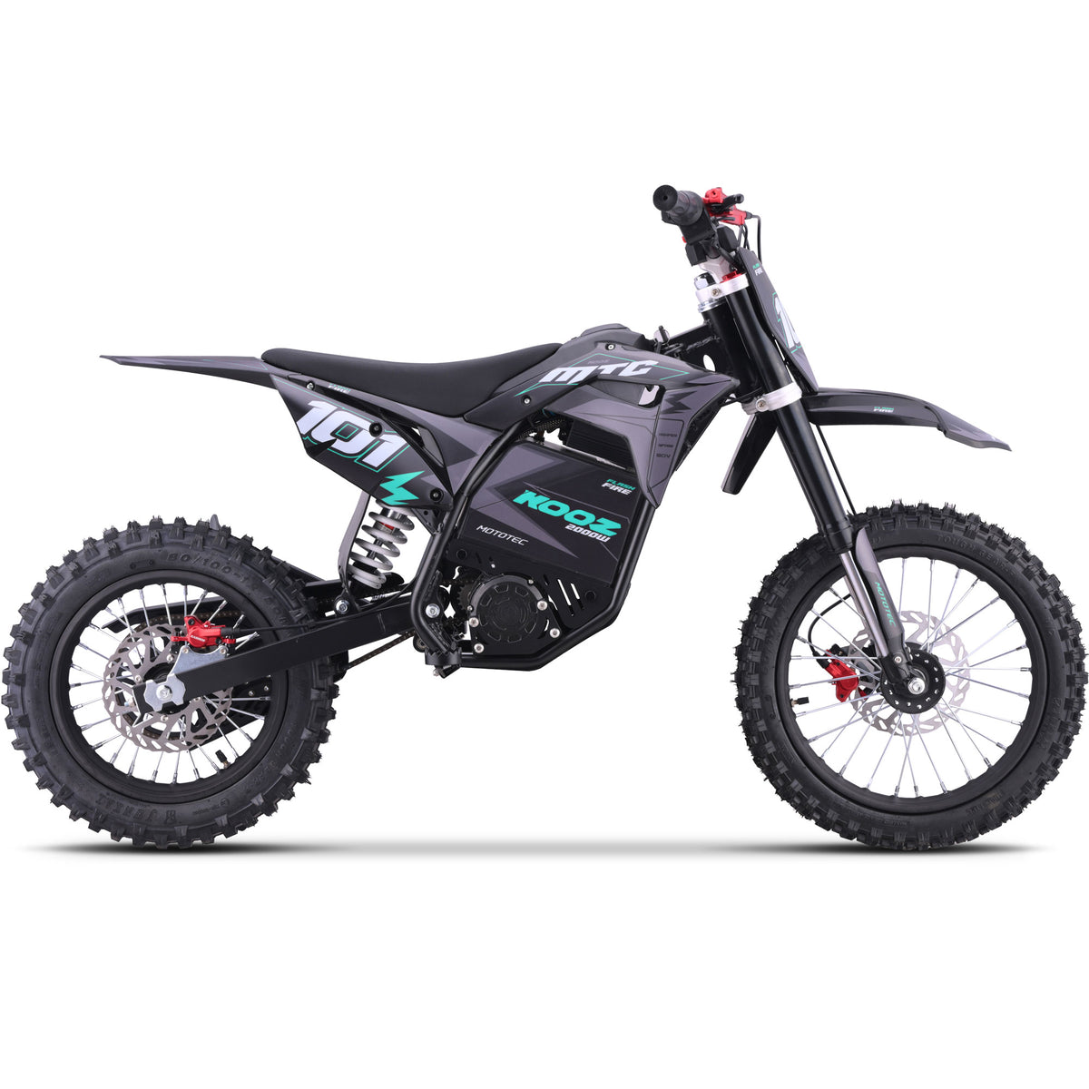MotoTec 60V 2000W Pro Electric Dirt Bike Lithium HP115E – 40 MPH