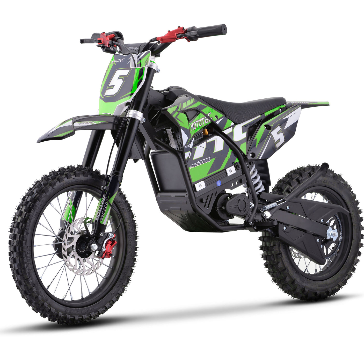 MotoTec 60v 2000w Pro Electric Dirt Bike – Up to 40 MPH, Lithium Battery, Ages 13+