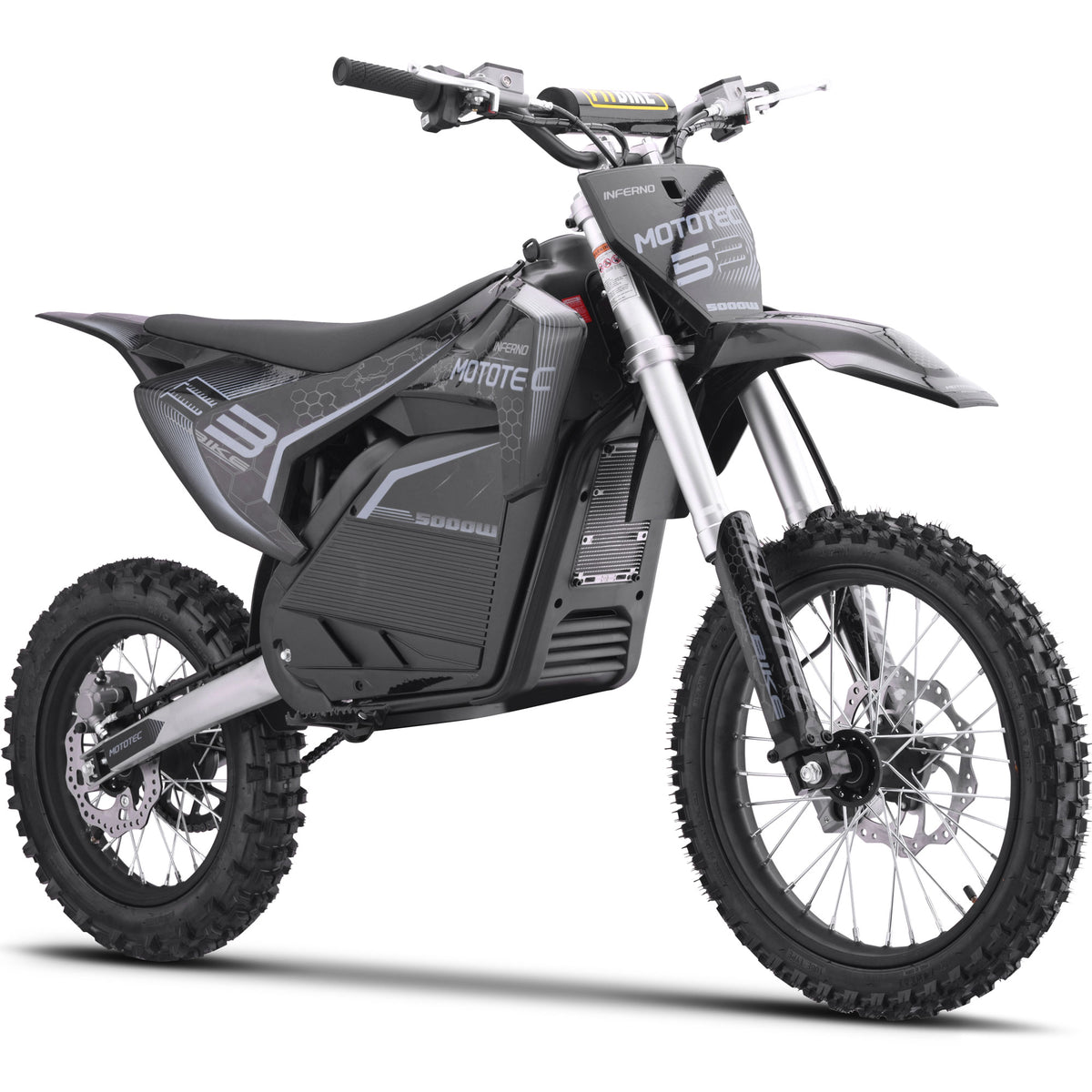 MotoTec 72 V 5000 W Pro Electric Dirt Bike – Up to 50 MPH, Bluetooth Control (Ages 13+)