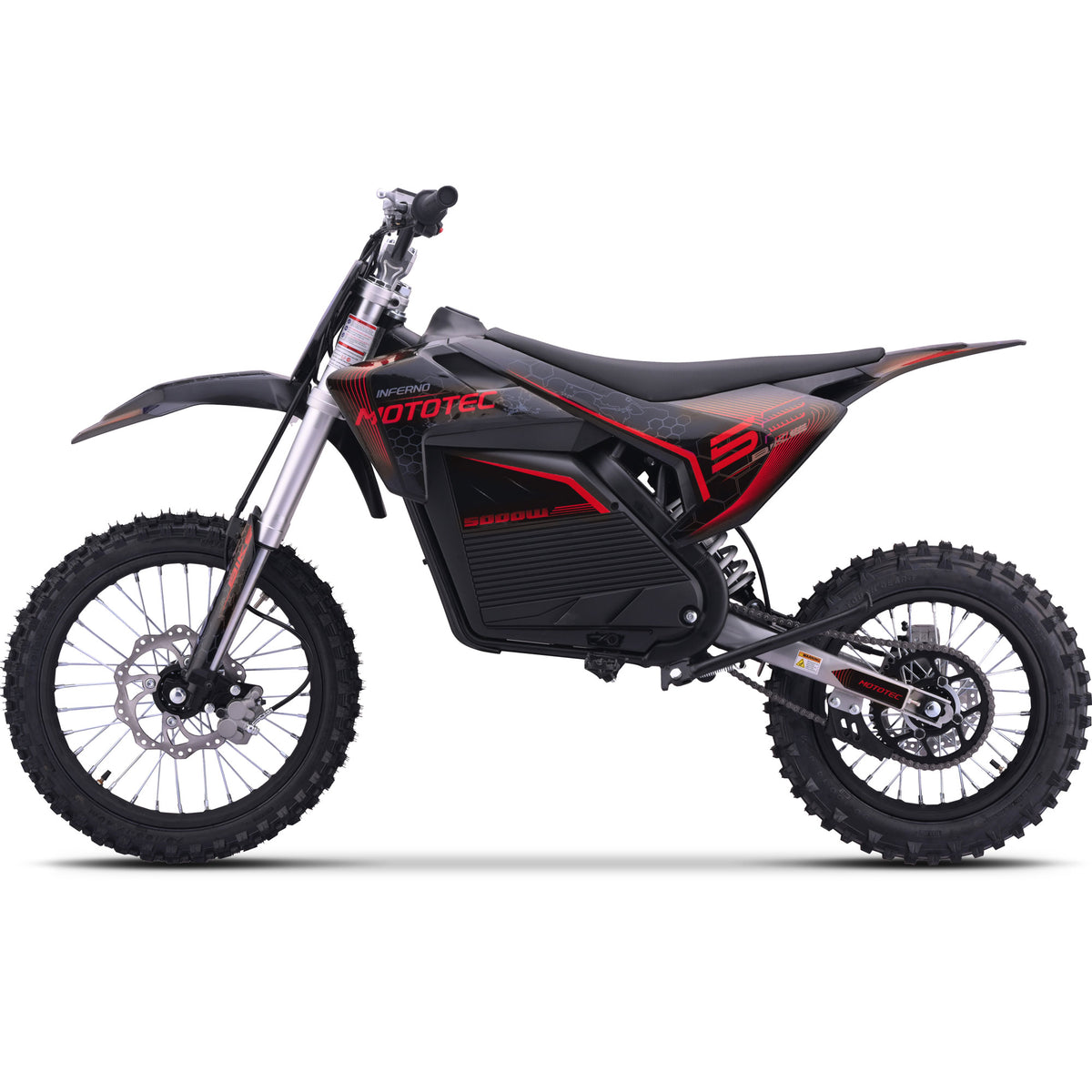 MotoTec 72 V 5000 W Pro Electric Dirt Bike – Up to 50 MPH, Bluetooth Control (Ages 13+)