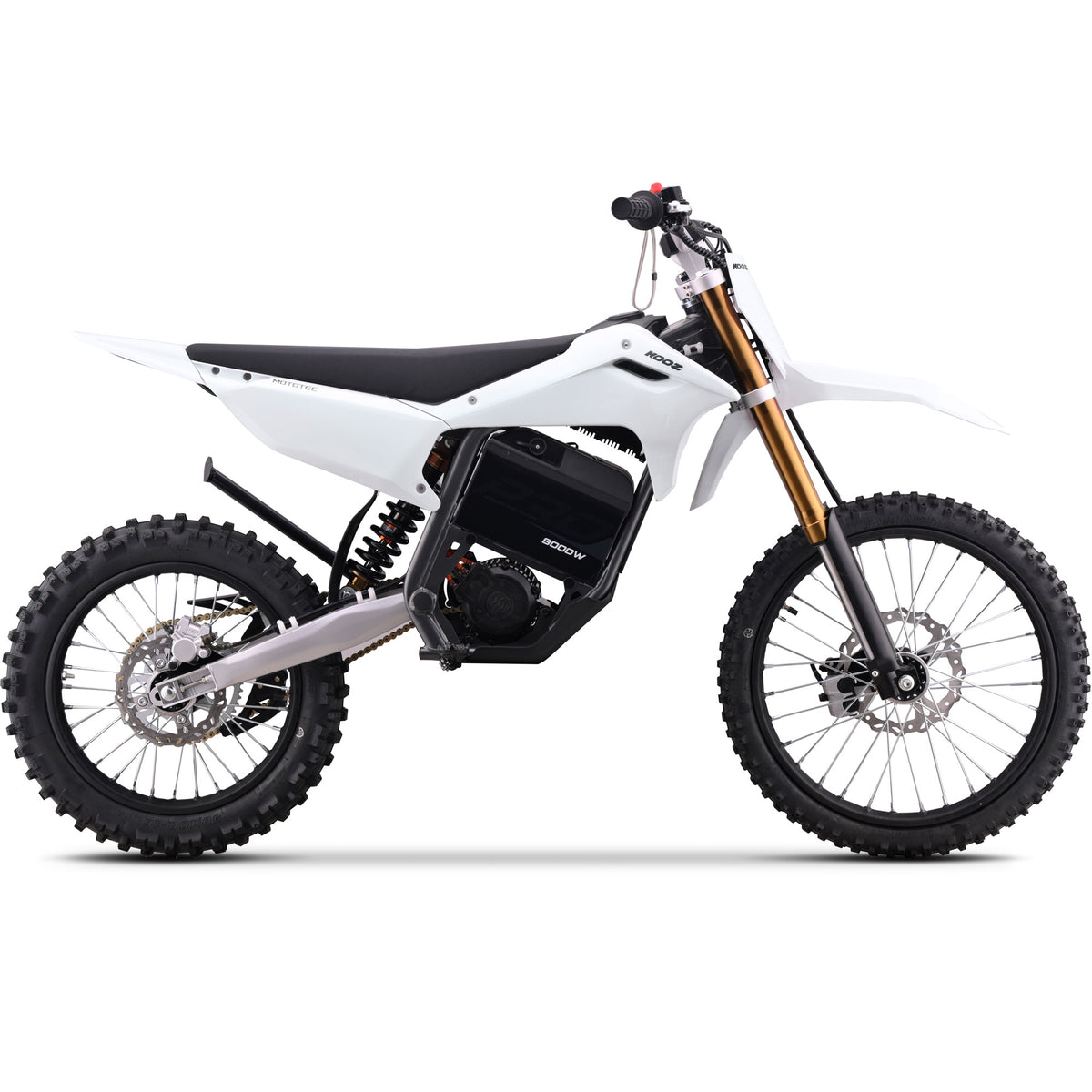 MotoTec 72V 8000W Pro Electric Dirt Bike 19/16 Lithium – 56 MPH, Adults 18+