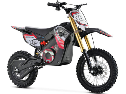MotoTec 36v 1200w Pro Electric Dirt Bike – Up to 18 MPH, Ages 13+, Lithium Battery