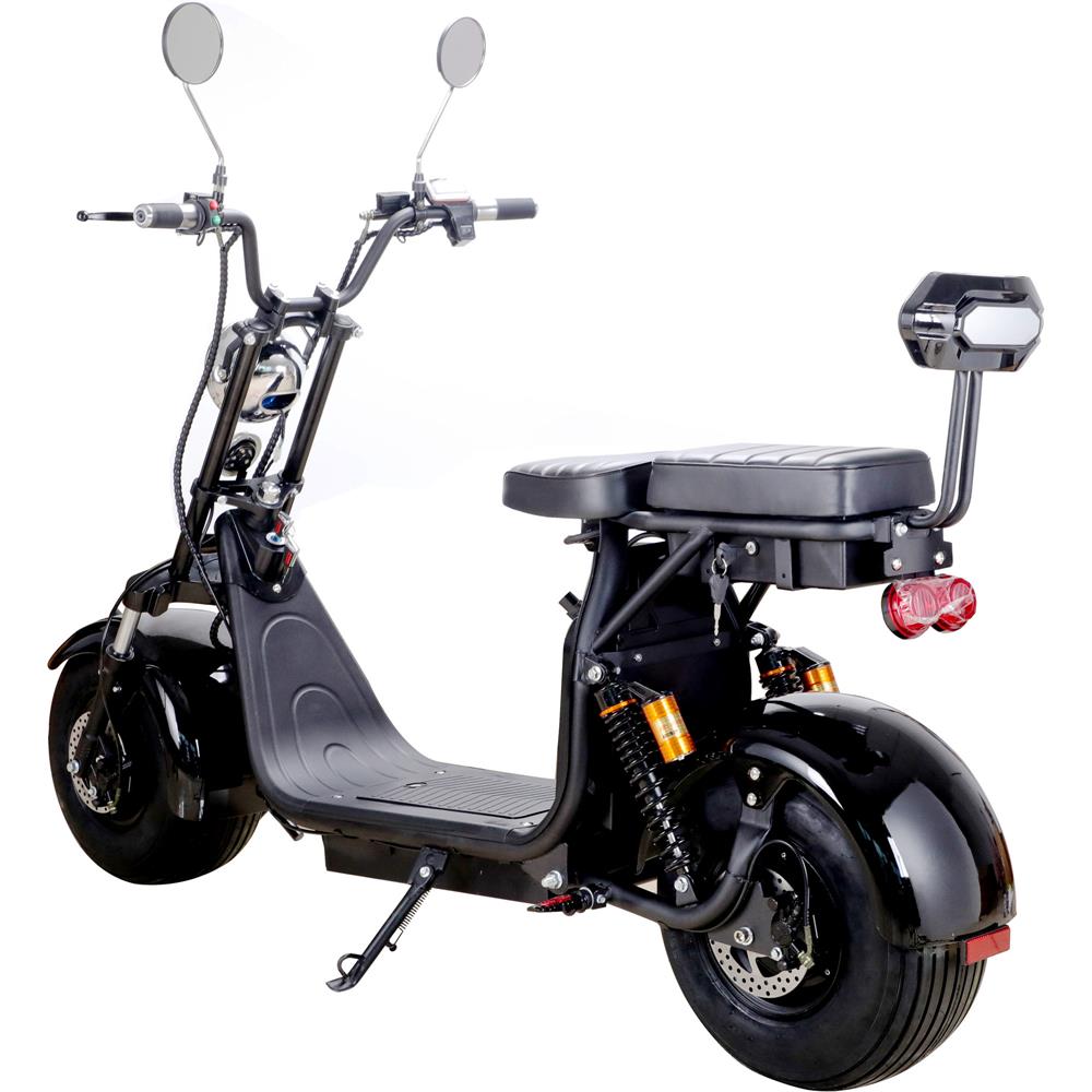 MotoTec Knockout 60 V 2000 W Lithium Electric Scooter – Black