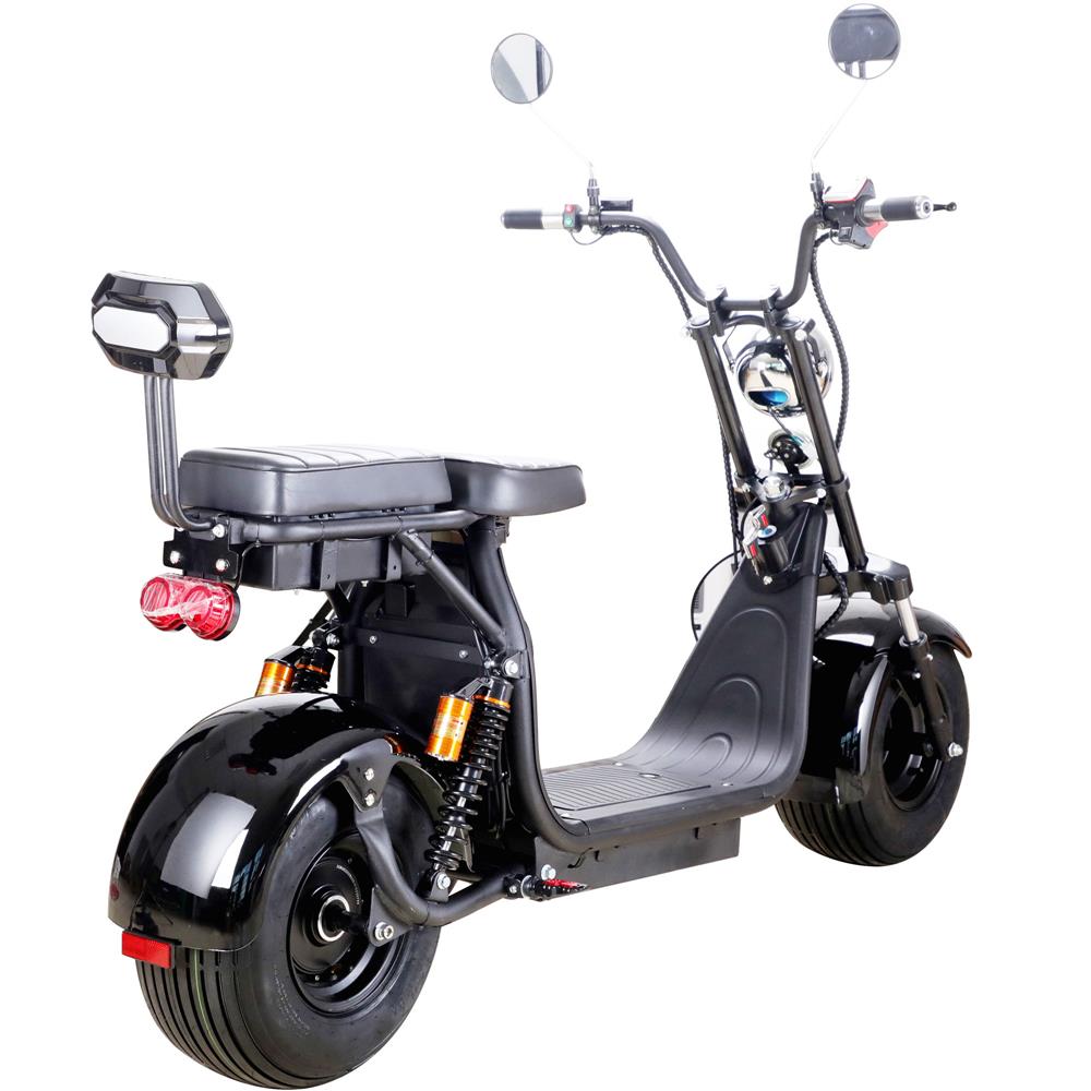 MotoTec Knockout 60 V 2000 W Lithium Electric Scooter – Black