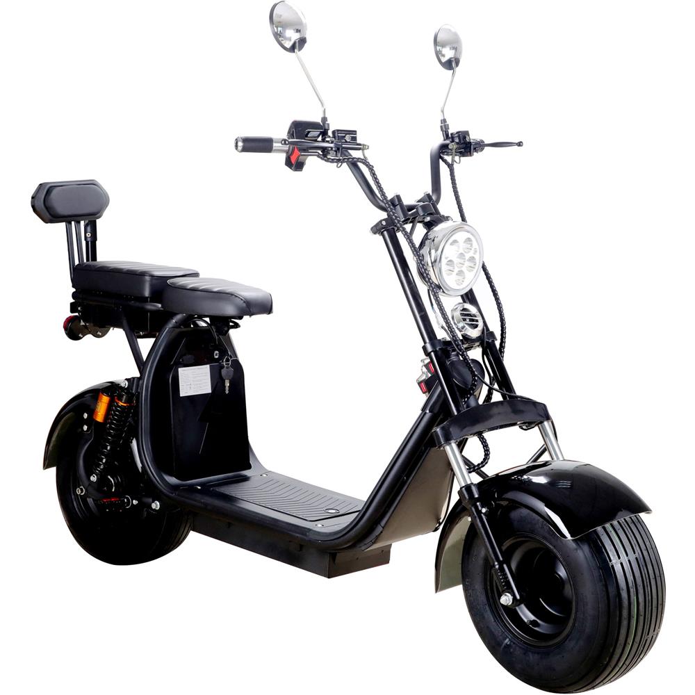 MotoTec Knockout 60 V 2000 W Lithium Electric Scooter – Black