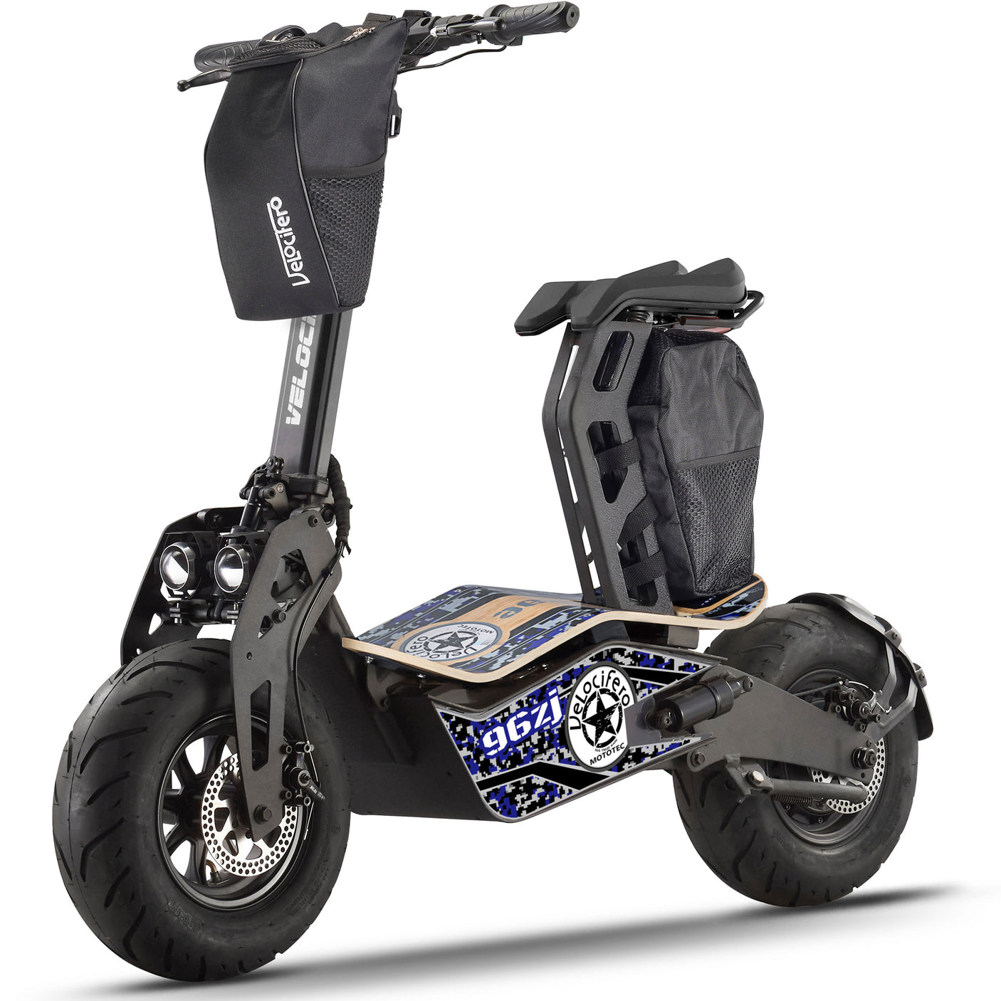 MotoTec Mad 1600w 48v Electric Scooter – Foldable All-Terrain Beast
