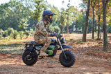 MotoTec 60 V 1500 W Electric-Powered Mini Bike – Black Retro Design with Modern Safety