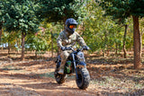 MotoTec 60 V 1500 W Electric-Powered Mini Bike – Black Retro Design with Modern Safety
