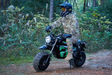 MotoTec 60 V 1500 W Electric-Powered Mini Bike – Black Retro Design with Modern Safety