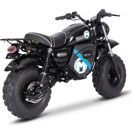 MotoTec 60 V 1500 W Electric-Powered Mini Bike – Black Retro Design with Modern Safety