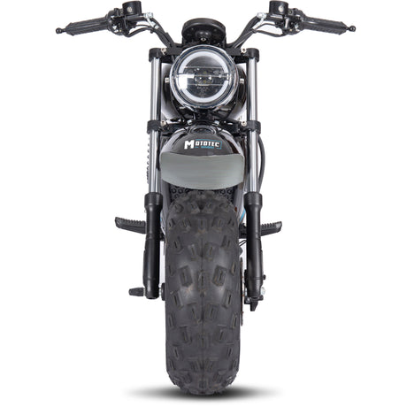 MotoTec 60 V 1500 W Electric-Powered Mini Bike – Black Retro Design with Modern Safety