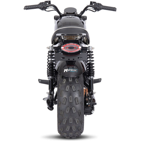 MotoTec 60 V 1500 W Electric-Powered Mini Bike – Black Retro Design with Modern Safety