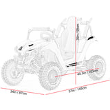 MotoTec Raider Kids UTV 48v 1200w Full Suspension – Off-Road Fun for Kids 13+