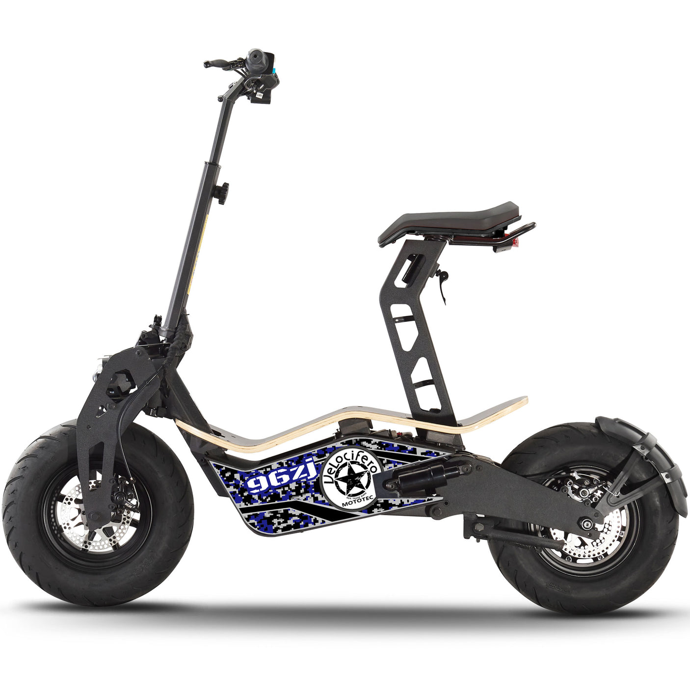 MotoTec Mad 1600w 48v Electric Scooter – Foldable All-Terrain Beast