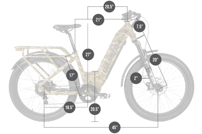 Rambo - Nomad 2.0 1000W Hub Drive Electric Hunting Bike - NOM2.0