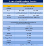 OxyRevo Quest36 Hard Hyperbaric Chamber (1.5–2.0 ATA) | Professional-Grade Hard-Shell Oxygen Chamber for Home & Clinic Use