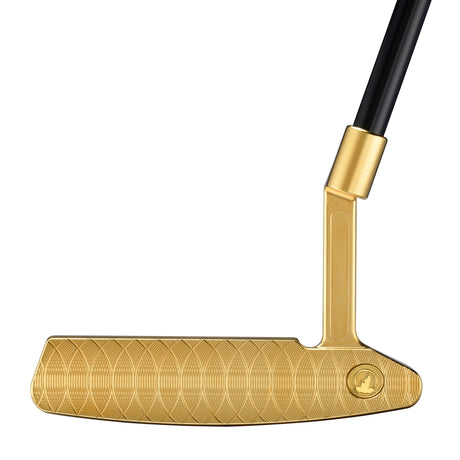 Luxury gold Honma BERES putter with leather grip