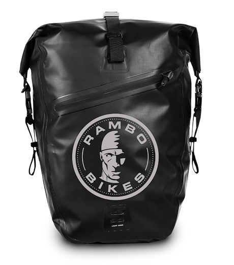 Rambo Waterproof Bike Bag Waterproof 27L (1,647.64-cu. in.) Carry Capacity