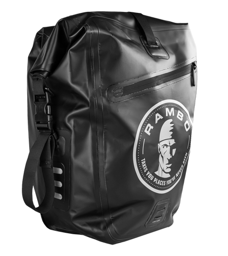 Rambo Waterproof Bike Bag Waterproof 27L (1,647.64-cu. in.) Carry Capacity