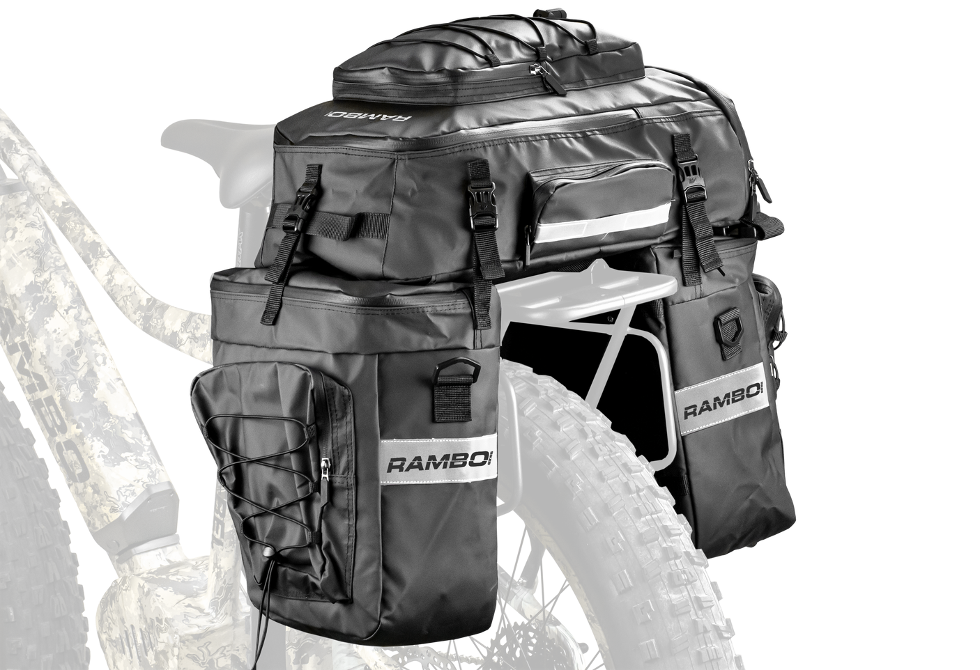 Rambo Bikes R161 Triple Accessory Saddle Bags