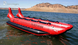 Island Hopper Red Shark 10 Person Elite Class Banana Boat Towable Tube